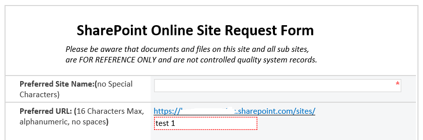 Sharepoint Online Infopath form add validation for space detection ...