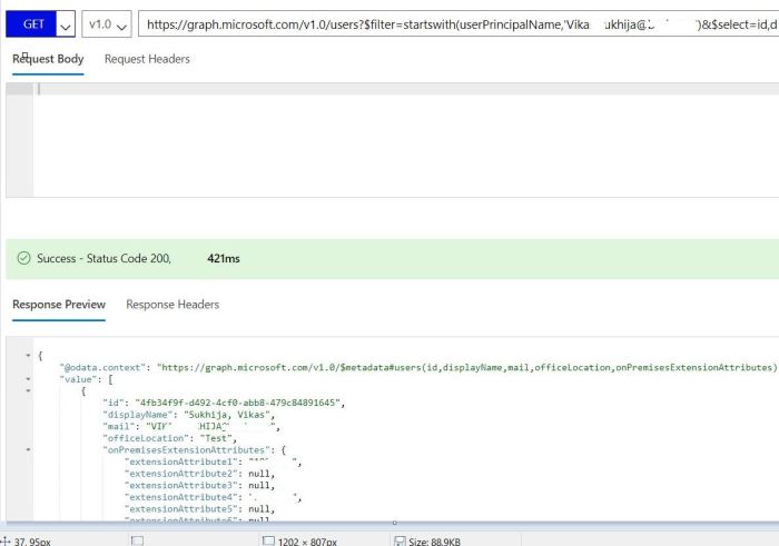Get Extension Attributes Using Microsoft Graph | Tech Wizard