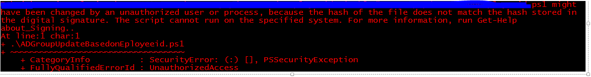 PowerShell – GIT Script Signing Error might have been changed by ...