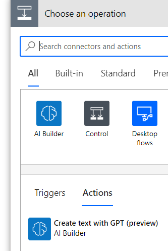 PowerAutomate – How to Use AI Builder Create Text with Chat GPT Action ...